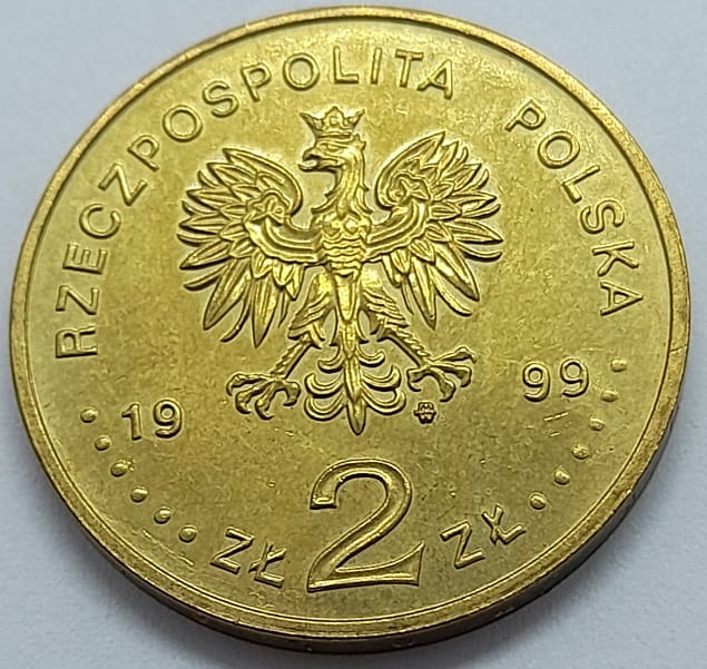 Moneta 2 zł Jan Łaski 1999