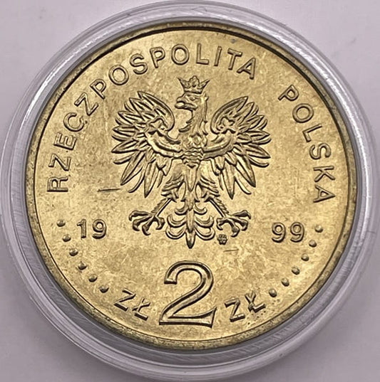 Moneta 2 zł Wstąpienie Polski do NATO 1999