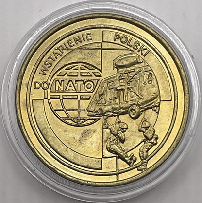 Moneta 2 zł Wstąpienie Polski do NATO 1999