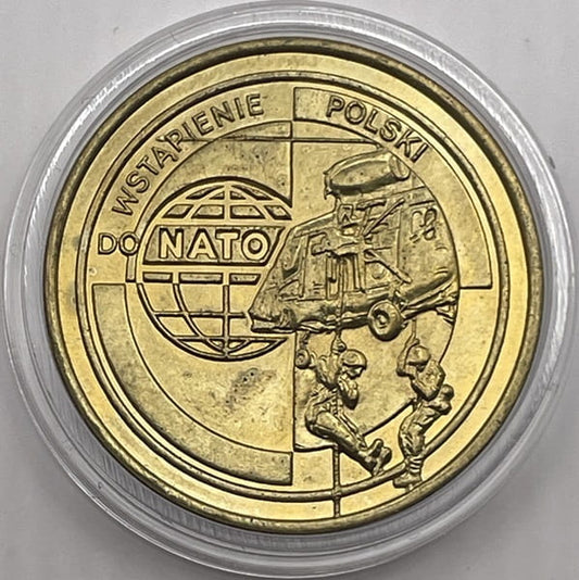 Moneta 2 zł Wstąpienie Polski do NATO 1999