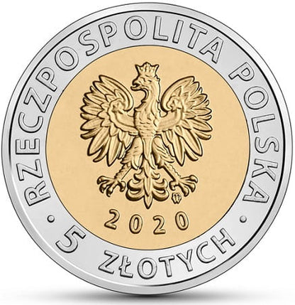 Moneta 5 zł pałac Branickich w Białymstoku 2020