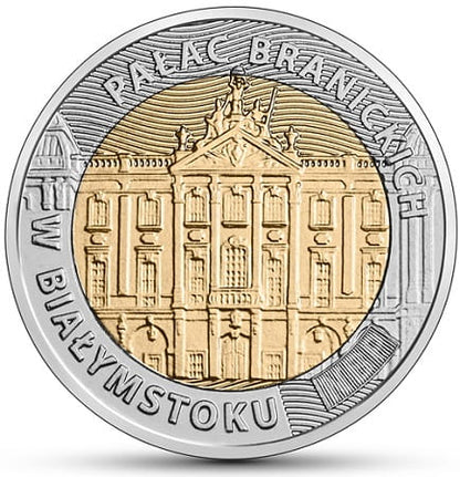 Moneta 5 zł pałac Branickich w Białymstoku 2020