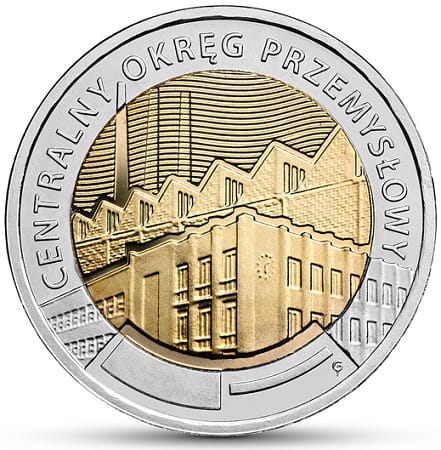 Moneta 5 zł Centralny Okręg Przemysłowy 2017