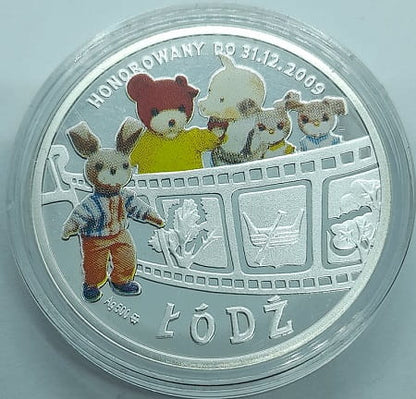 Moneta zastępcza 104 Łódki Miś Uszatek Łódź 2009
