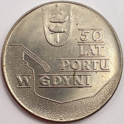 Moneta 10 zł 50 lat Portu w Gdyni 1972