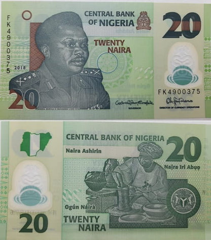 Nigeria banknot 20 Naira 2022