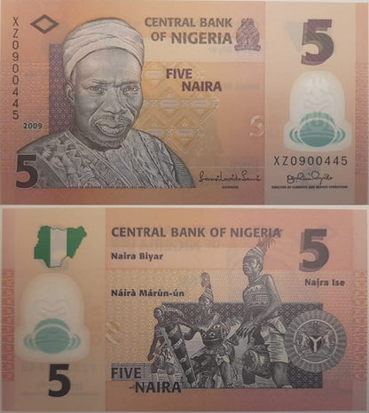 Nigeria banknot 5 Naira 2016