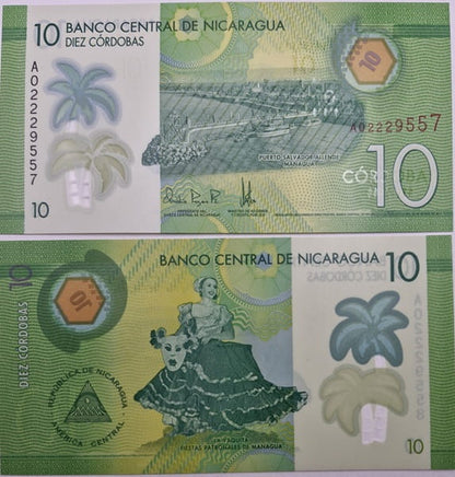 Nikaragua banknot 10 cordobas 2014