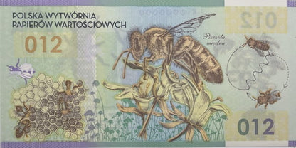 Pszczoła miodna 012 PWPW 2012 r. banknot testowy