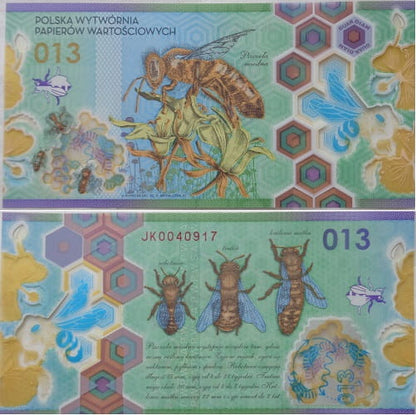 Pszczoła Miodna 013 PWPW 2013 banknot testowy