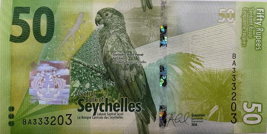 Seszele banknot  50 rupii UNC