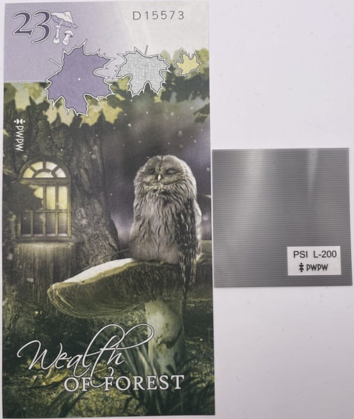 Sowa PWPW 2023 banknot testowy HIT