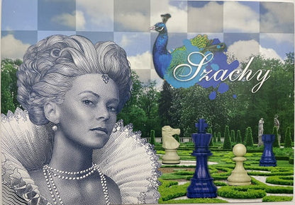 Szachy PWPW 2017 mały folder banknot testowy