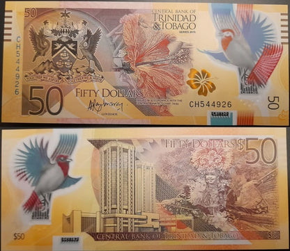 Trynidad i Tobago banknot 50 dolarów 2015