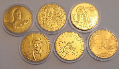 Zestaw 2 zł GN Polscy malarze XIX/XX w. nr. 1 6 szt