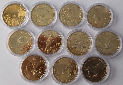 Zestaw 2 zł GN Zwierzęta świata nr. 1 11 sztuk