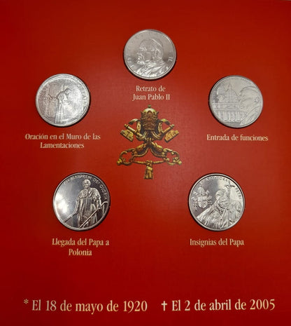 Zestaw Jan Paweł II Malta blister 2005 r.