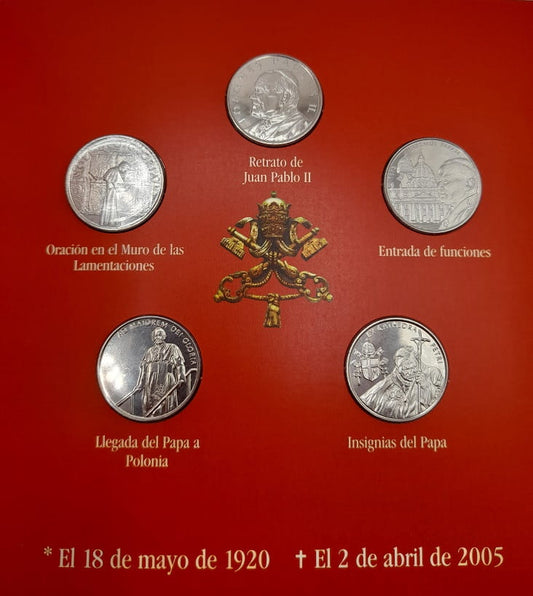 Zestaw Jan Paweł II Malta blister 2005 r.