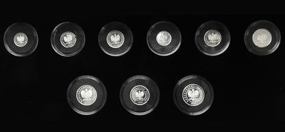 Zestaw miniatury polskich monet 2009 Ag 500 szt nakład