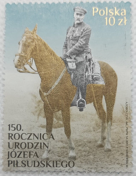 Koperta FDC 150 rocznica urodzin Józefa Piłsudskiego 2017