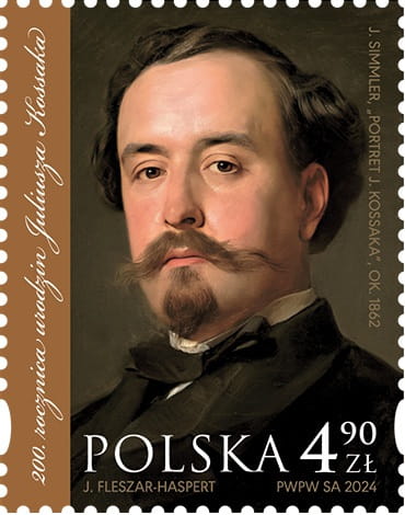 Znaczki 200 rocznica urodzin Juliusza Kossaka 2024 5423