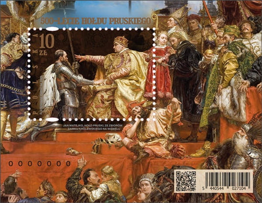 Znaczek 500-lecie Hołdu Pruskiego blok 2025