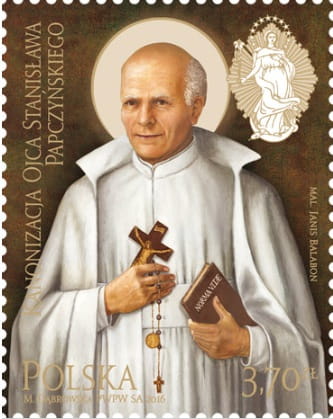 Koperta FDC kanonizacja ojca Stanisława Papczyńskiego 2016