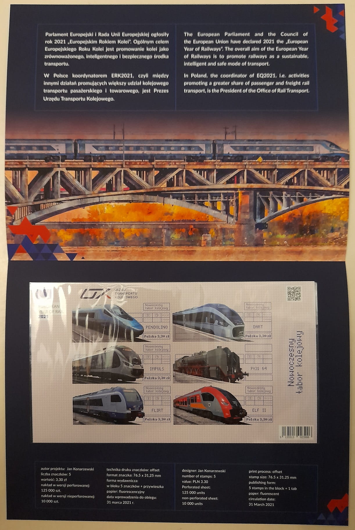 Nowoczesny Tabor Kolejowy 2021 Nieperforowany