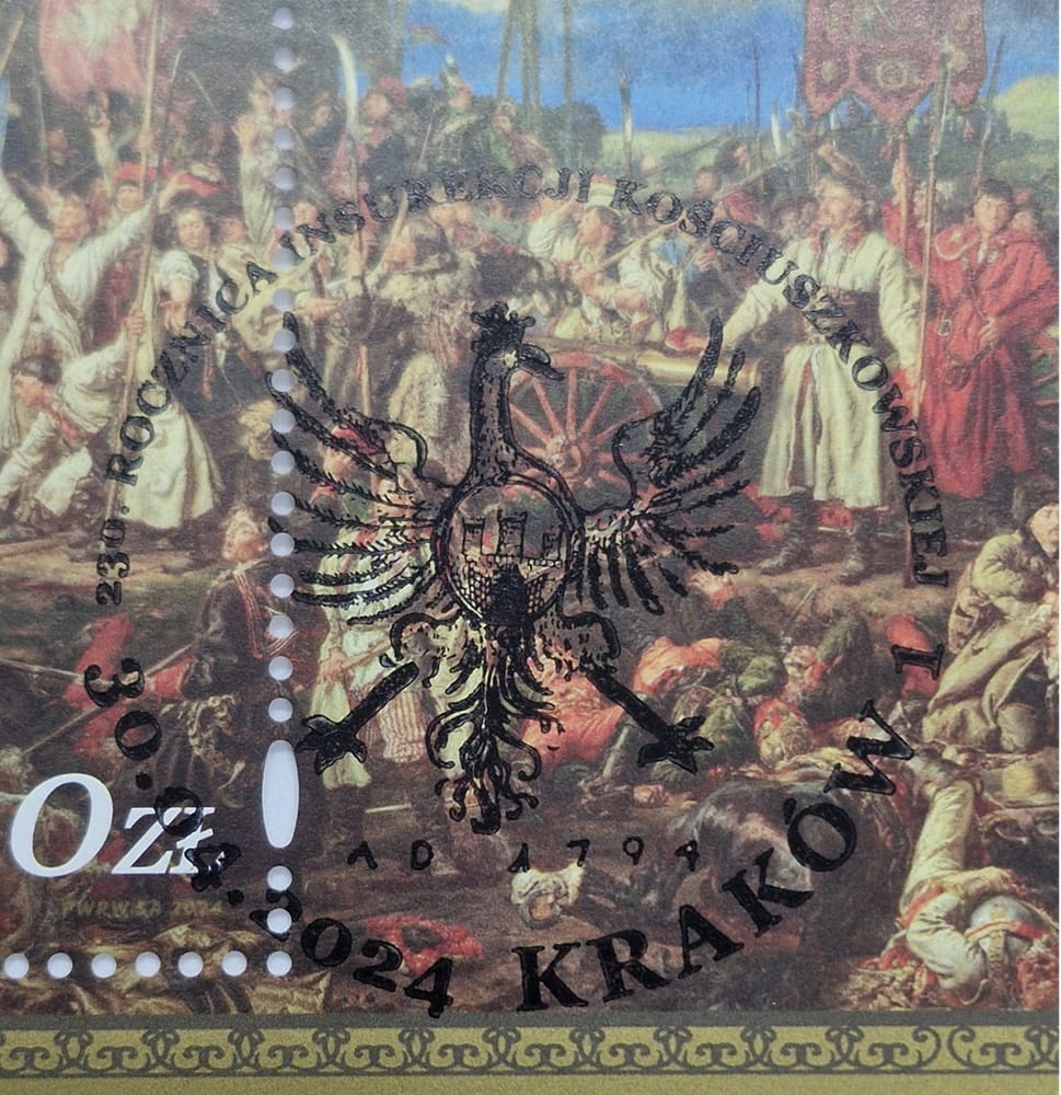 230 rocznica Insurekcji Kościuszkowskiej 2024 stempel okolicznościowy